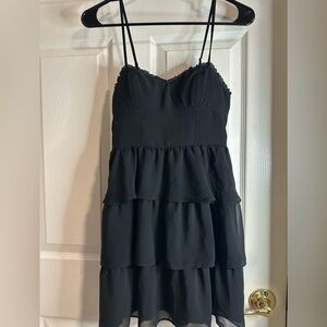 American Eagle Outfitters Black Tiered Dress